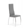 K3 krzesło szare ecoskóra - chrom