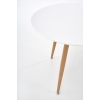 Stół rozkładany EDWARD dąb miodowy/ biały 160-200 cm