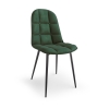 K417 krzesło ciemny zielony velvet