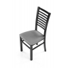 GERARD 6 krzesło czarne - velvet popielaty Monolith 85