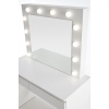 HOLLYWOOD toaletka biała lustro LED