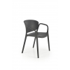 K491 krzesło polipropylen czarny