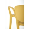 K491 krzesło polipropylen musztardowy
