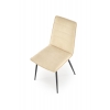 K493 krzesło beżowe tapicerowane