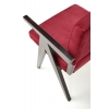 MEMORY krzesło bordowy velvet MONOLITH 59 / drewno heban