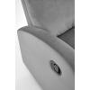 Fotel rozkładany WONDER szary/ popielaty welur kołyska