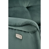 SEMIR ciemny zielony velvet fotel z funkcja elektrycznego rozkładania / gniazdo USB