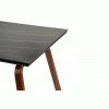 LOZANO stół rozkładany, czarny marmur / orzechowy