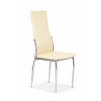 K3 krzesło waniliowa ecoskóra, chrom