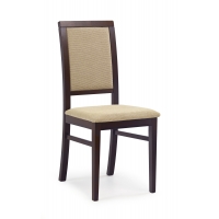 SYLWEK1 krzesło ciemny orzech, tkanina Torent Beige