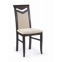 CITRONE krzesło drewniane wenge / tap. VILA 2
