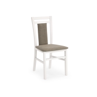 HUBERT8 krzesło białe - tapicerka Inari 23
