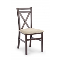 DARIUSZ krzesło ciemny orzech - tkanina Vila 2