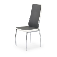 K210 krzesło szaro-biała ecoskóra