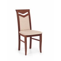 CITRONE krzesło drewniane czereśnia ant. II / tap. MESH 1