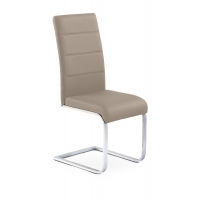 Krzesło model K85 cappuccino - eko skóra chrom