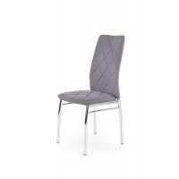 K309 krzesło jasnoszare - tkanina w romby