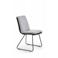 Krzesło K326 eko skóra - tkanina jasno szare