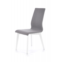 Krzesło białe FOCUS popielata tkanina Inari 91