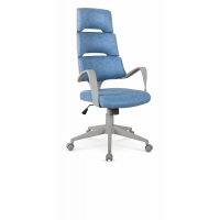 CALYPSO fotel gabinetowy niebieski / popielaty