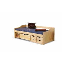 MAXIMA 2 łóżko młodzieżowe drewno lite sosnowe