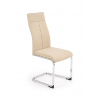 K370 krzesło beżowe / stal chrom