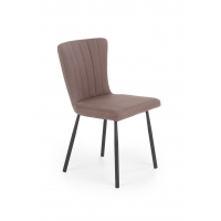 K380 krzesło brązowa eco-skóra