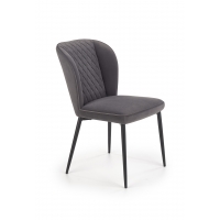 K399 krzesło velvet szare