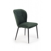 K399 krzesło velvet ciemny zielony