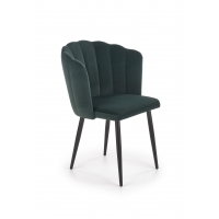 K386 krzesło ciemny zielony welur