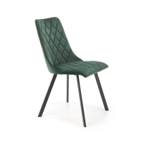K450 krzesło welurowe zielone