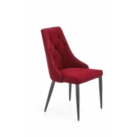 Krzesło K365 bordowe - velvet ,pikowane