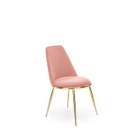 Krzesło różowe K460 velvet/ złoty