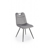 K521 krzesło velvet szare