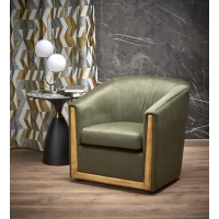 ENRICO fotel wypoczynkowy zielony velvet