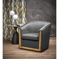 ENRICO fotel wypoczynkowy szary velvet