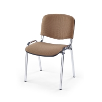 ISO krzesło beżowe - chrom C4