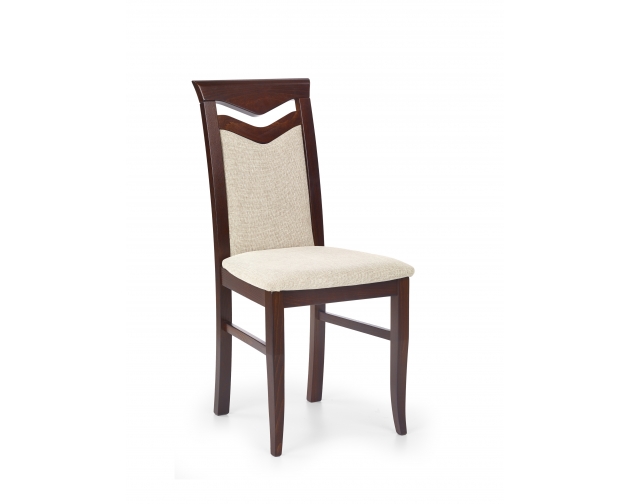 CITRONE krzesło ciemny orzech / tap. VILA 2