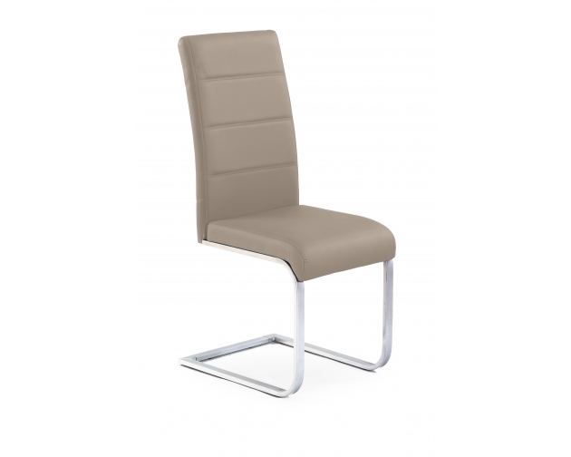 Krzesło model K85 cappuccino - eko skóra chrom
