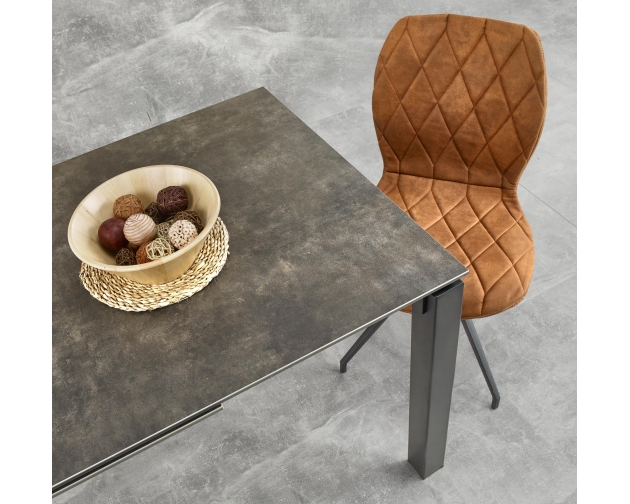 Stół rozkładany HORIZON kolor humo blat ceramiczny 120-180 cm