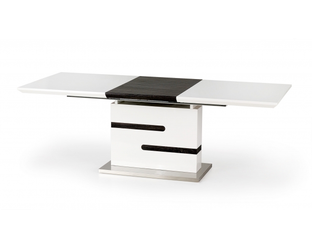 Stół rozkładany MONACO biały/ popielaty 160-220 cm