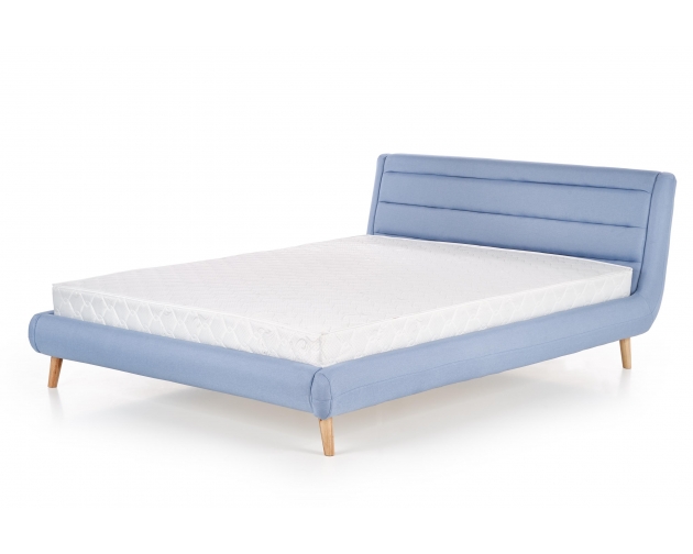 ELANDA 160 cm łóżko niebieskie
