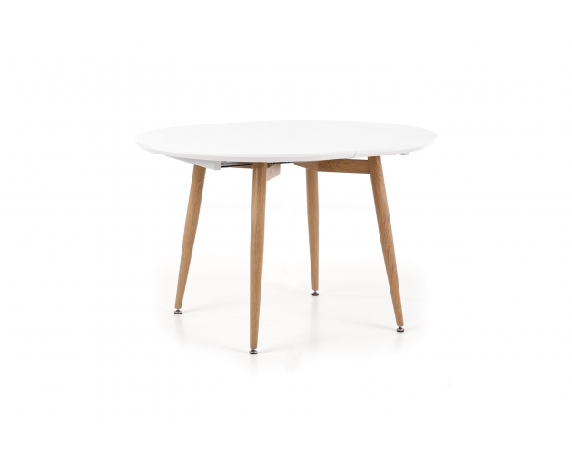 Stół rozkładany EDWARD dąb san remo/ biały 120x200 cm