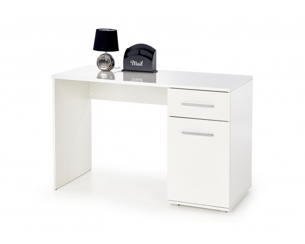 LIMA B-1 biurko białe wysoki połysk 120x55
