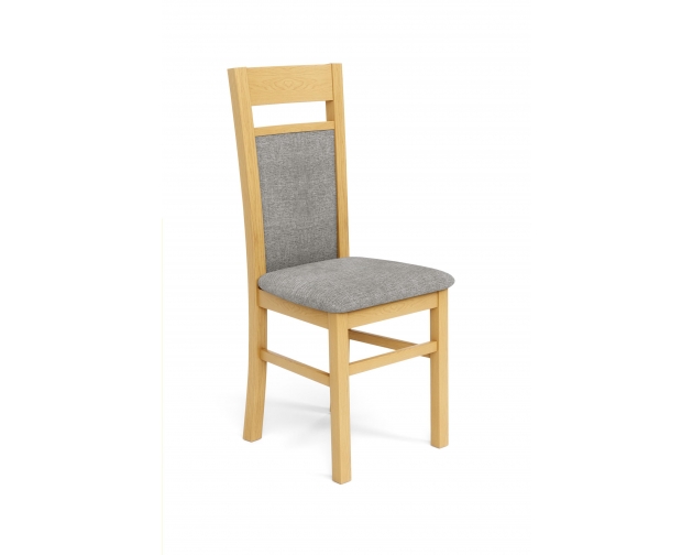 GERARD2 krzesło tapicerowane dąb miodowy - tkanina popiel Inari 91
