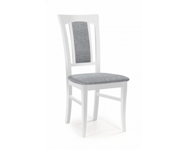 KONRAD krzesło białe tapicerowane - Inari 91
