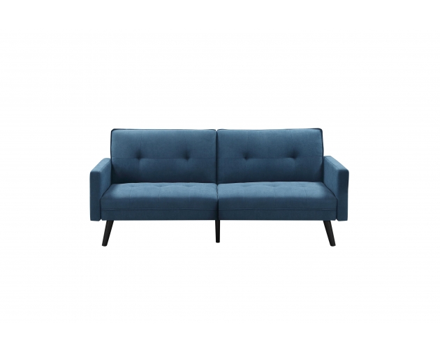 CORNER sofa rozkładana z funkcją narożnika niebieska