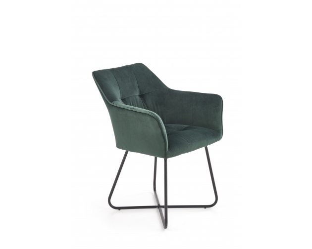 K377 krzesło ciemny zielony velvet