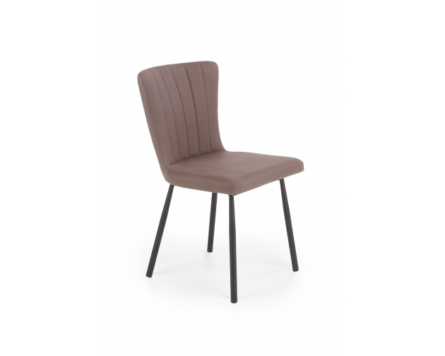 K380 krzesło brązowa eco-skóra