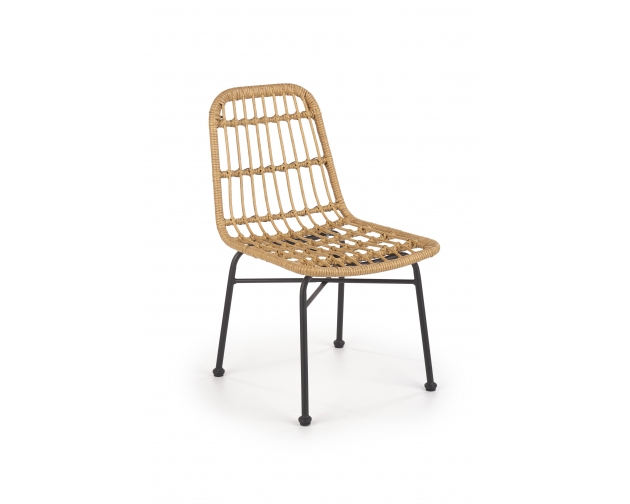 K401 krzesło rattanowe naturalny / czarny